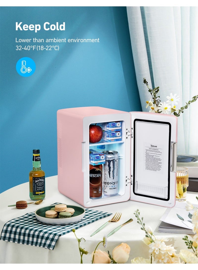 AstroAI 6L Auto Mini Fridge 2.0 Gen | Portable Thermoelectric Cooler & Warmer for Car and Home (Pink) - Image 3